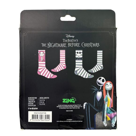 Disney Tim Burton’s The Nightmare Before Christmas Twin Sock Pack - One Size - Picture 3 of 3